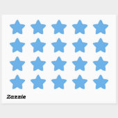 Sticker Étoile Jeans bleus (couleur solide) (Feuille)