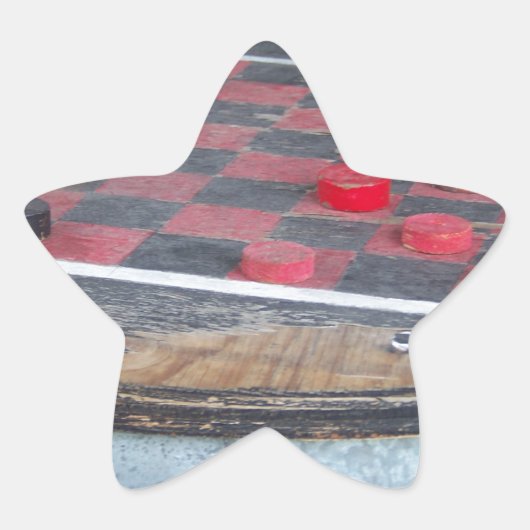 Sticker Étoile Jeu de chèques (Devant)