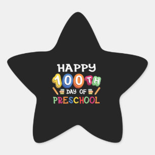 Sticker Étoile Joyeux 100e jour de maternelle 100 jours d'école