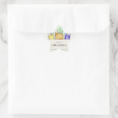 Sticker Étoile Joyeux forfaits de Noël (Sac)