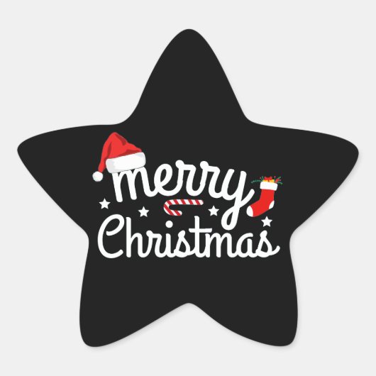 Sticker Étoile Joyeux Noël (Devant)
