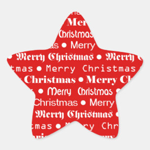Sticker Étoile Joyeux Noël