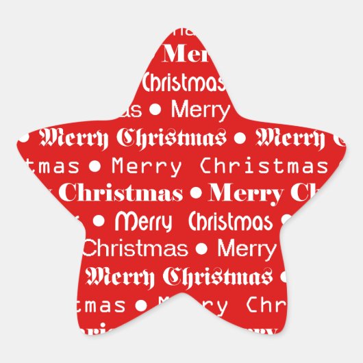 Sticker Étoile Joyeux Noël (Devant)
