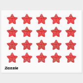 Sticker Étoile Joyeux Noël (Feuille)