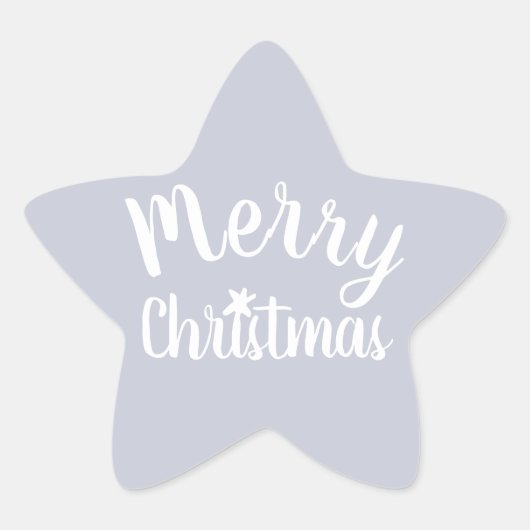 Sticker Étoile Joyeux Noël Gris (Devant)