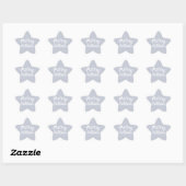 Sticker Étoile Joyeux Noël Gris (Feuille)