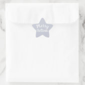 Sticker Étoile Joyeux Noël Gris (Sac)