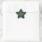Sticker Étoile Joyeux Noël Joyeux Noel Star Vert Français (Sac)