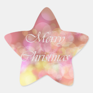 Sticker Étoile Joyeux Noël. Salutation