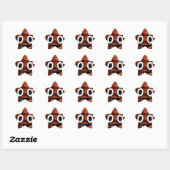 Sticker Étoile joyeux pote emoji (Feuille)