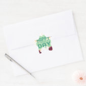 Sticker Étoile Joyeux Saint Patrick's Day Lovely Art Print (Enveloppe)