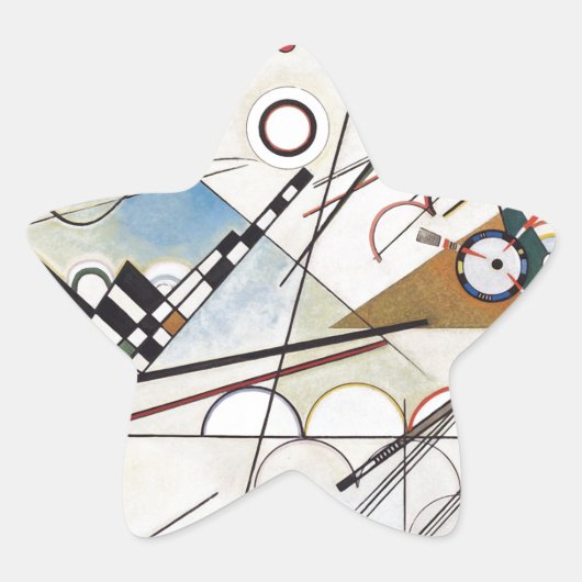 Sticker Étoile Kandinsky 1923/composition viii/pixdezines (Devant)