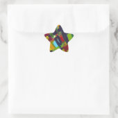 Sticker Étoile Kandinsky 304 Oeuvre Abstraite colorée (Sac)