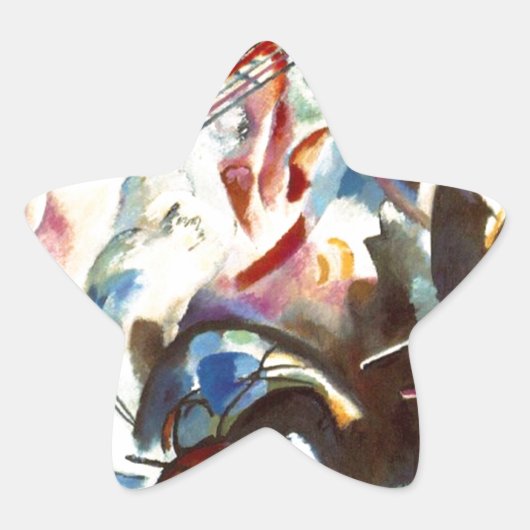 Sticker Étoile Kandinsky Composition Abstraite VI (Devant)