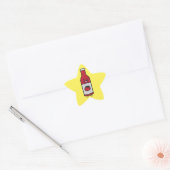 Sticker Étoile Ketchup Bouteille Sauce tomate Table condiment fan (Enveloppe)
