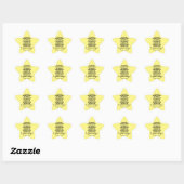Sticker Étoile "La position d'un homme" (Feuille)