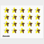 Sticker Étoile Labrador Dog Enseignant bonne note (Feuille)