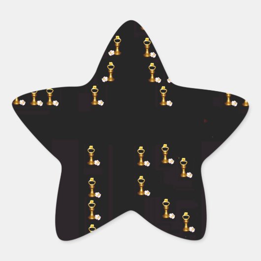 Sticker Étoile L'amour est (Devant)