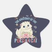 Sticker Étoile L'Anatomy Cat du Persian (Devant)
