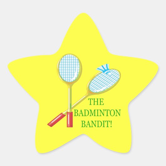 Sticker Étoile Le Badminton Bandit (Devant)