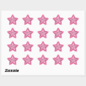 Sticker Étoile Les filles Rock Rose Star (Feuille)