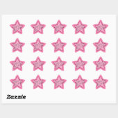 Sticker Étoile Les filles Rock Rose Star (Feuille)