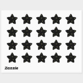 Sticker Étoile Les Stars du Black and Gold (Feuille)