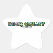 Sticker Étoile LETTRE GRÂCE DU DOMAINE DE PORTE Wisconsin (Devant)