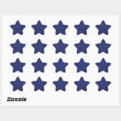 Sticker Étoile Ligne bleue mince (Feuille)