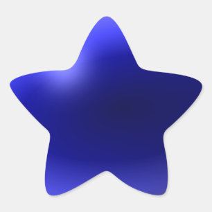 Sticker Étoile Ligne Bleue Mince Un-d'un-un-un-un