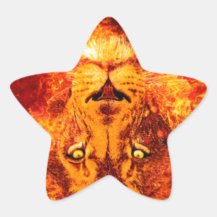 Sticker Étoile Lion flamand de Juda