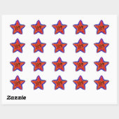 Sticker Étoile Live Epic Star Sunshine Bright Cosmos Motivation (Feuille)