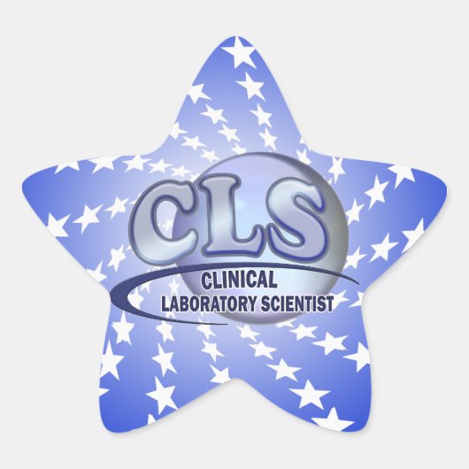 Sticker Étoile LOGO CLS FunBlue - SCIENTIFIQUE DU LABORATOIRE CLI (Devant)