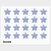 Sticker Étoile LOGO MLT FunBlue - TECHNICIEN DE LABORATOIRE MÉDIC (Feuille)