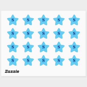 STICKER ÉTOILE LOGO MONOGRAM PERSONNALISÉ