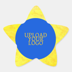 Sticker Étoile Logo personnalisé brillant crémeux jaune