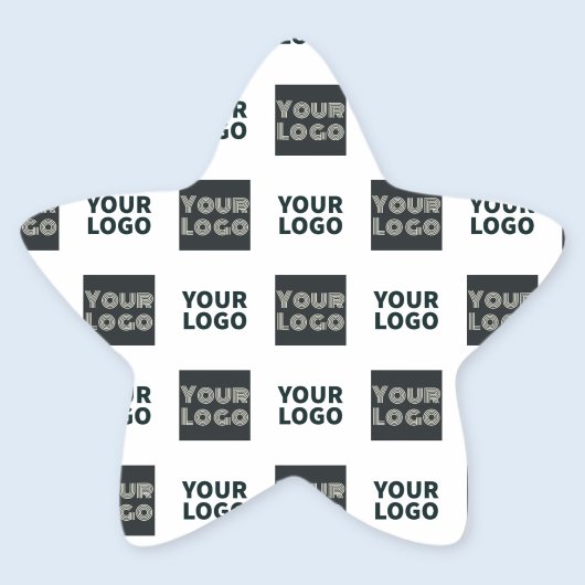 Sticker Étoile Logo simple à répétition 2 | Blanc