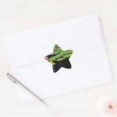 Sticker Étoile lotus rose noir (Enveloppe)