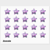 Sticker Étoile Lovely Love Heart Motif Art Imprimer (Feuille)