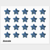 Sticker Étoile Lys d'eau bleu Claude Monet (Feuille)