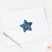 Sticker Étoile Lys d'eau bleu Claude Monet (Enveloppe)