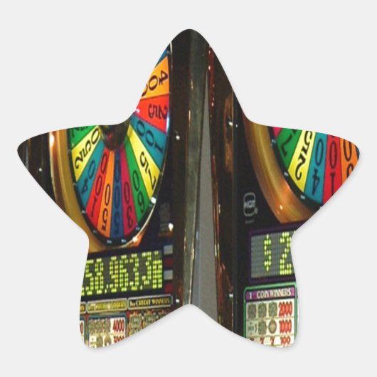 Sticker Étoile Machines à sous Las Vegas (Devant)
