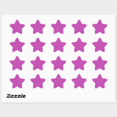Sticker Étoile Magenta, Pois bleus (Feuille)