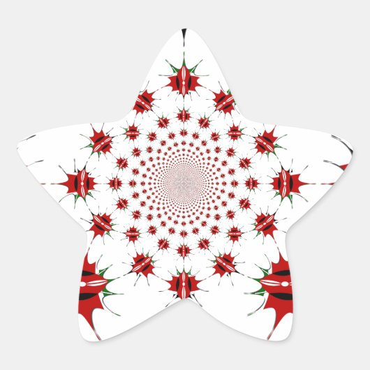 Sticker Étoile Magic Kenya : Kaleidoscope 🇰 identité culturelle (Devant)