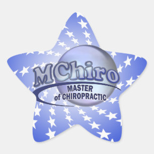 Sticker Étoile Maître de MChiro de logo de bleu de médecine de