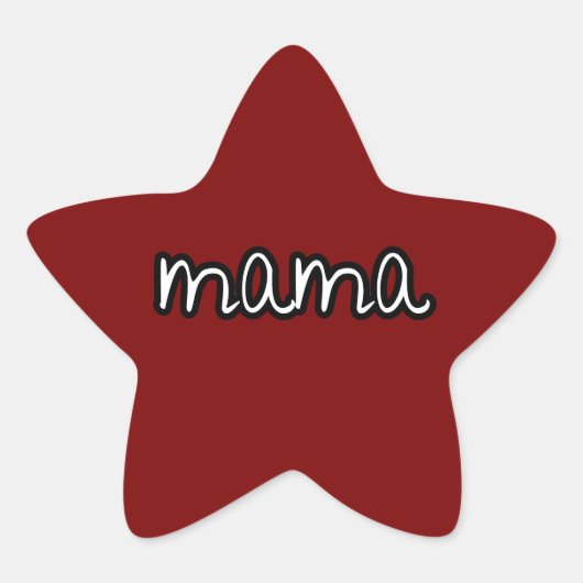 Sticker Étoile maman (Devant)