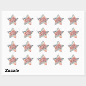 Sticker Étoile Maman Queen Floral (Feuille)