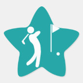 Sticker Étoile Manger Dormir Golf (Devant)