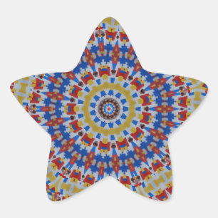 Sticker Étoile Manla yellow blue