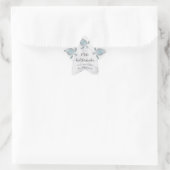 Sticker Étoile Marbre de tortue d'argent | Mele Kalikimaka |Noël (Sac)